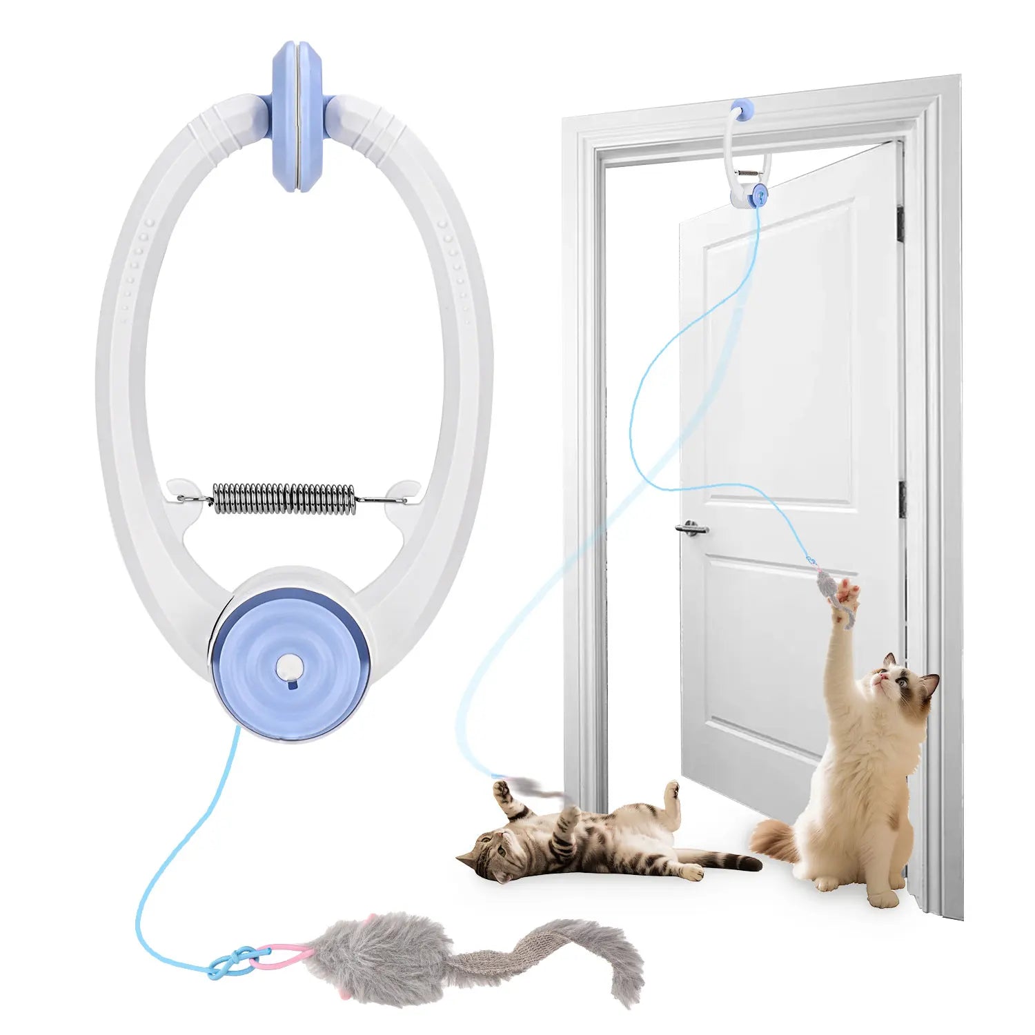 Cat Toys Electric Door Hanging Cat Toy Interactive Cat Toy USB Rechargeable Self Play Toy Retractable Kitten Toys Blue United States Sbcc1c1d7716b4e809a8d5b5e483f99ebF Mytailwiggles2.com