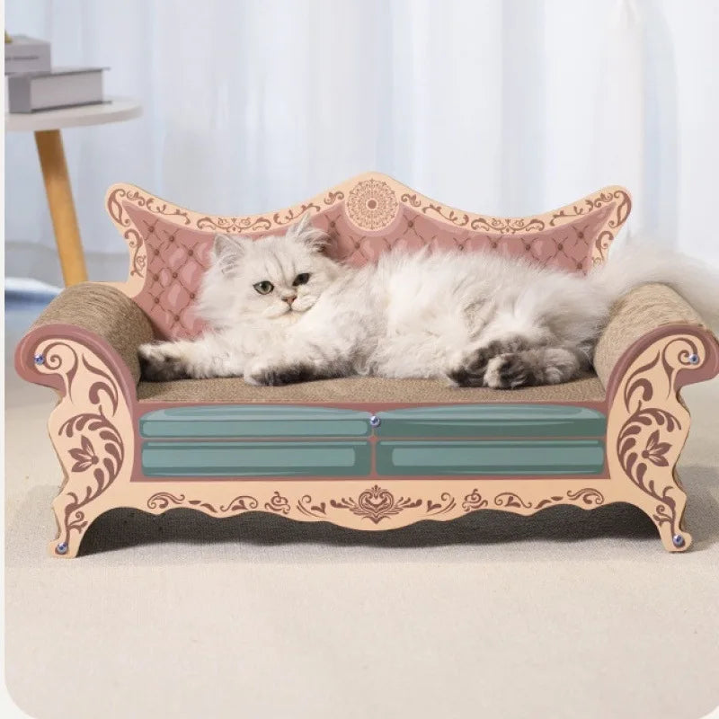 Cat scratch board, cat nest sofa, cat bed integrated, L-shaped vertical, wear-resistant, non shedding, irregular circular, large Sc01c9001e2fb4d0b87793715f838820cT Mytailwiggles2.com
