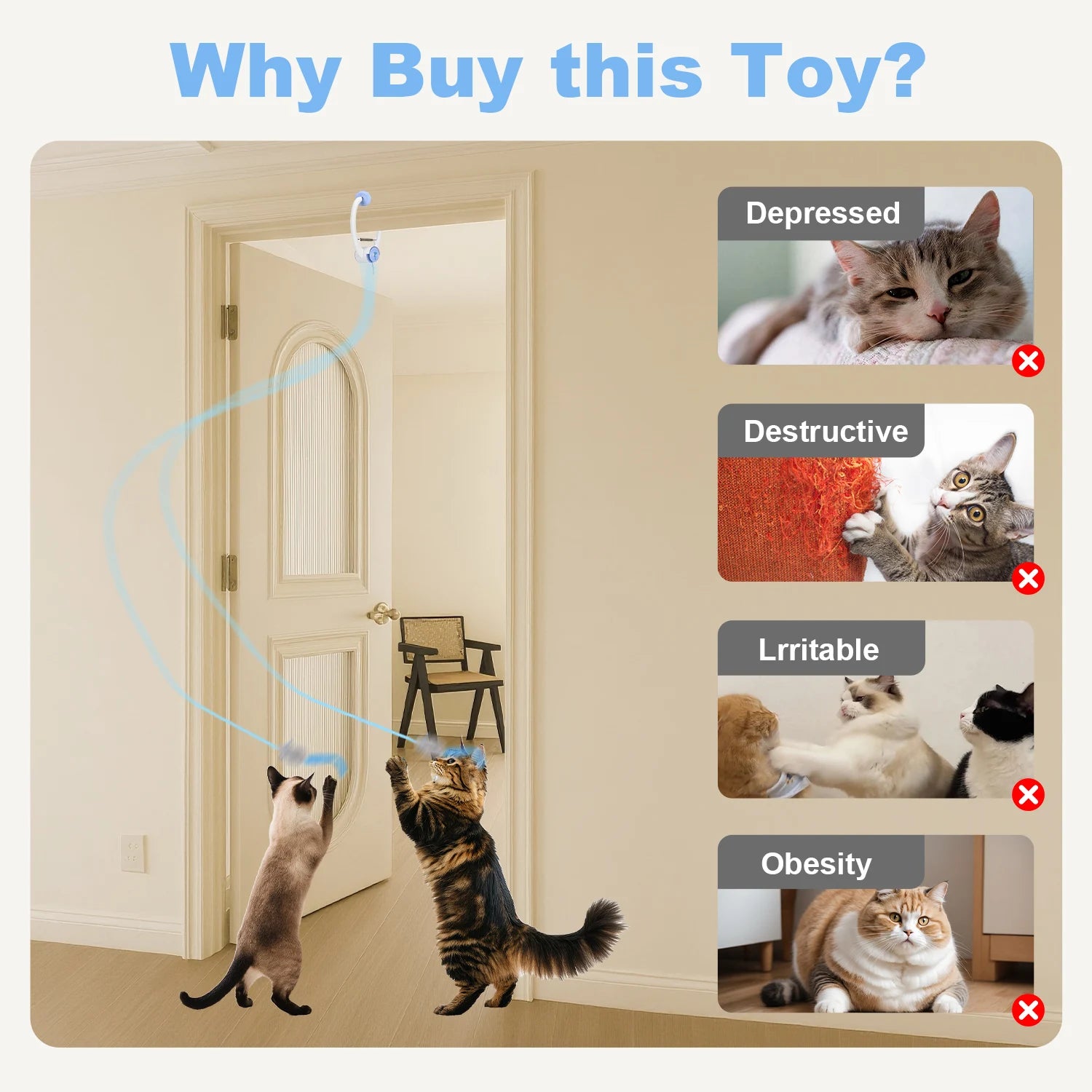 Cat Toys Electric Door Hanging Cat Toy Interactive Cat Toy USB Rechargeable Self Play Toy Retractable Kitten Toys Sc05ed1f4249b4c319b5b3d473577a7ccd Mytailwiggles2.com