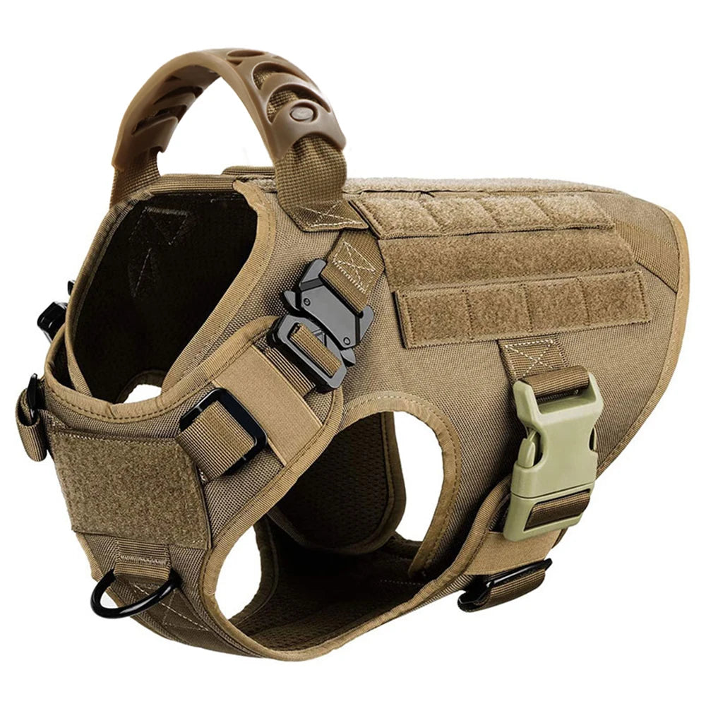 Large Dog Harness And Leash Set Pet German Shepherd Malinois Training Walking Vest Dog Harness And Collar For Medium Large Dogs Brown Harness United States Sc24474a0cec74ac4831589866b97555db Mytailwiggles2.com
