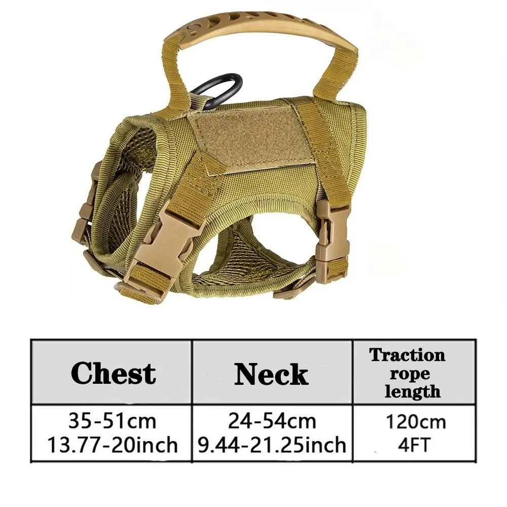 Tactical Cat Dog Harness Leash Adjustable Soft Mesh Pet Vest Cats Escape Proof Vest for Working Training for Large Cat/Small Dog United States Brown Scbff0c59227a48999a92ef5ca3502d26A Mytailwiggles2.com