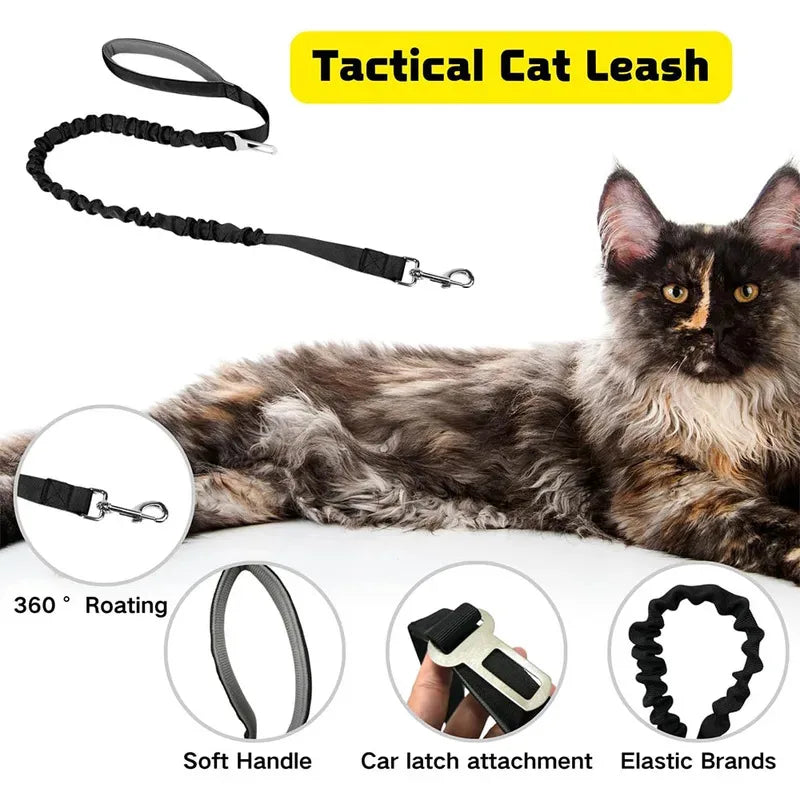 Tactical Cat Dog Harness Leash Adjustable Soft Mesh Pet Vest Cats Escape Proof Vest for Working Training for Large Cat/Small Dog Sd38dae78871641b2b8d4643bcf38d6d1A Mytailwiggles2.com
