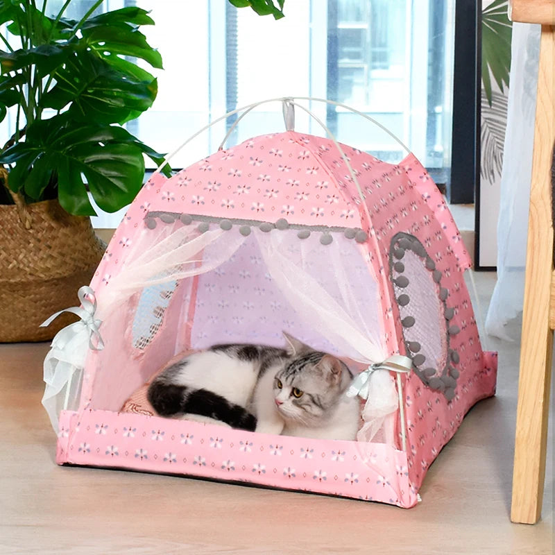 Cat Broken Flower Tent Semi Enclosed Internet Celebrity Tent Nest Universal For All Seasons Pet Supplies Summer Dog And Cat Nest Se73ec27871f34555b64d4fd16252e769l Mytailwiggles2.com