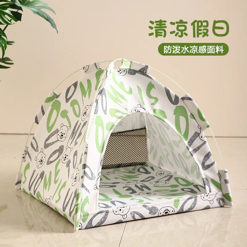 Pet Tent Bed Removable Cat Sofa Basket Canvas Semi-enclosed Cat House Dog Cave Hut Cat Sleeping Bed for Room Decor Pet Supplies WHITE Sf29df7dc4bec41ab827cdfcc3db714aaB Mytailwiggles2.com