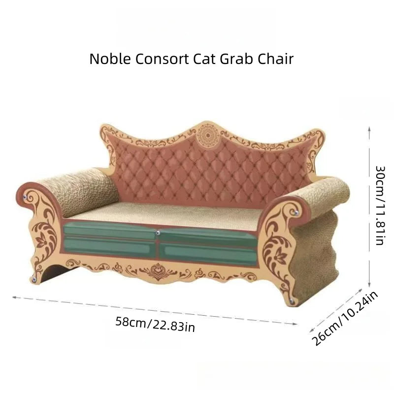 Cat scratch board, cat nest sofa, cat bed integrated, L-shaped vertical, wear-resistant, non shedding, irregular circular, large S5f30c86f49054cea863b373f744c4283j Mytailwiggles2.com