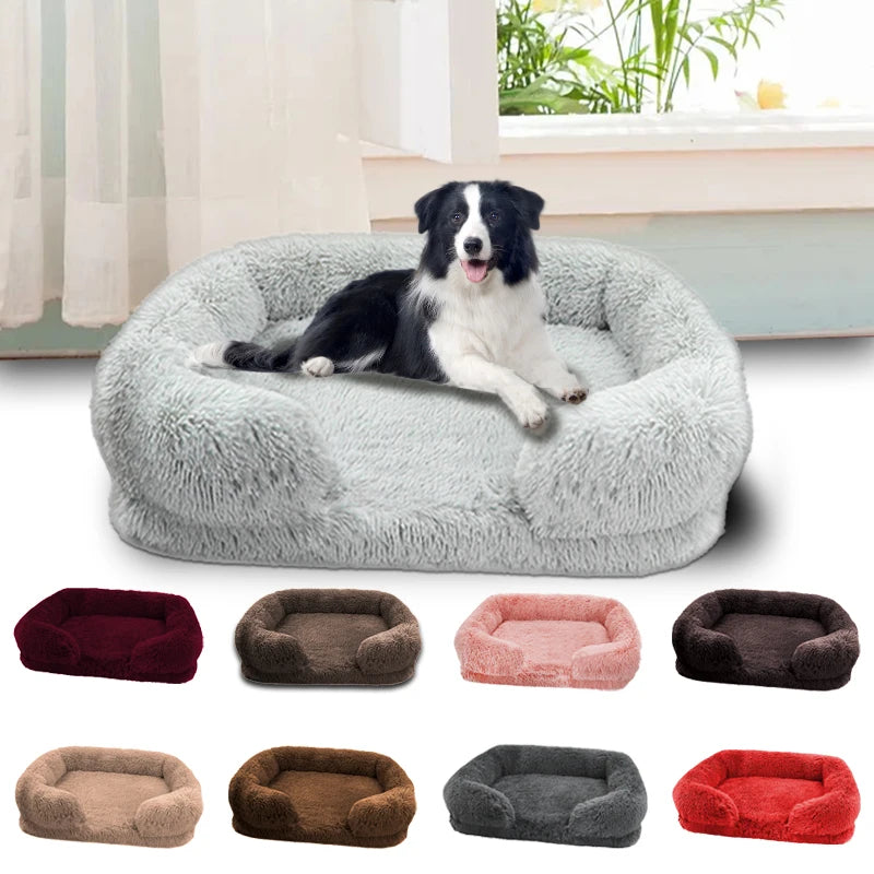 Thickened orthopedic dog bed for large dogs - egg sponge, easy to remove and wash plush cover, durable pet furniture, Sf87895d0109445359f4fcdf515f74f86p Mytailwiggles2.com