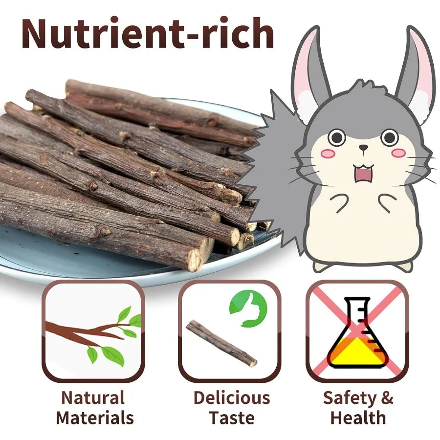 5060 PCS tural Rabbit Chew Toys Treats Timothy Sticks Apple Sticks Sweet Bamboo for Guinea Pig Hamster Chinchilla Rat Small Ani Sfbb0791c808f4a0fbe5998d8502e6c8al Mytailwiggles2.com